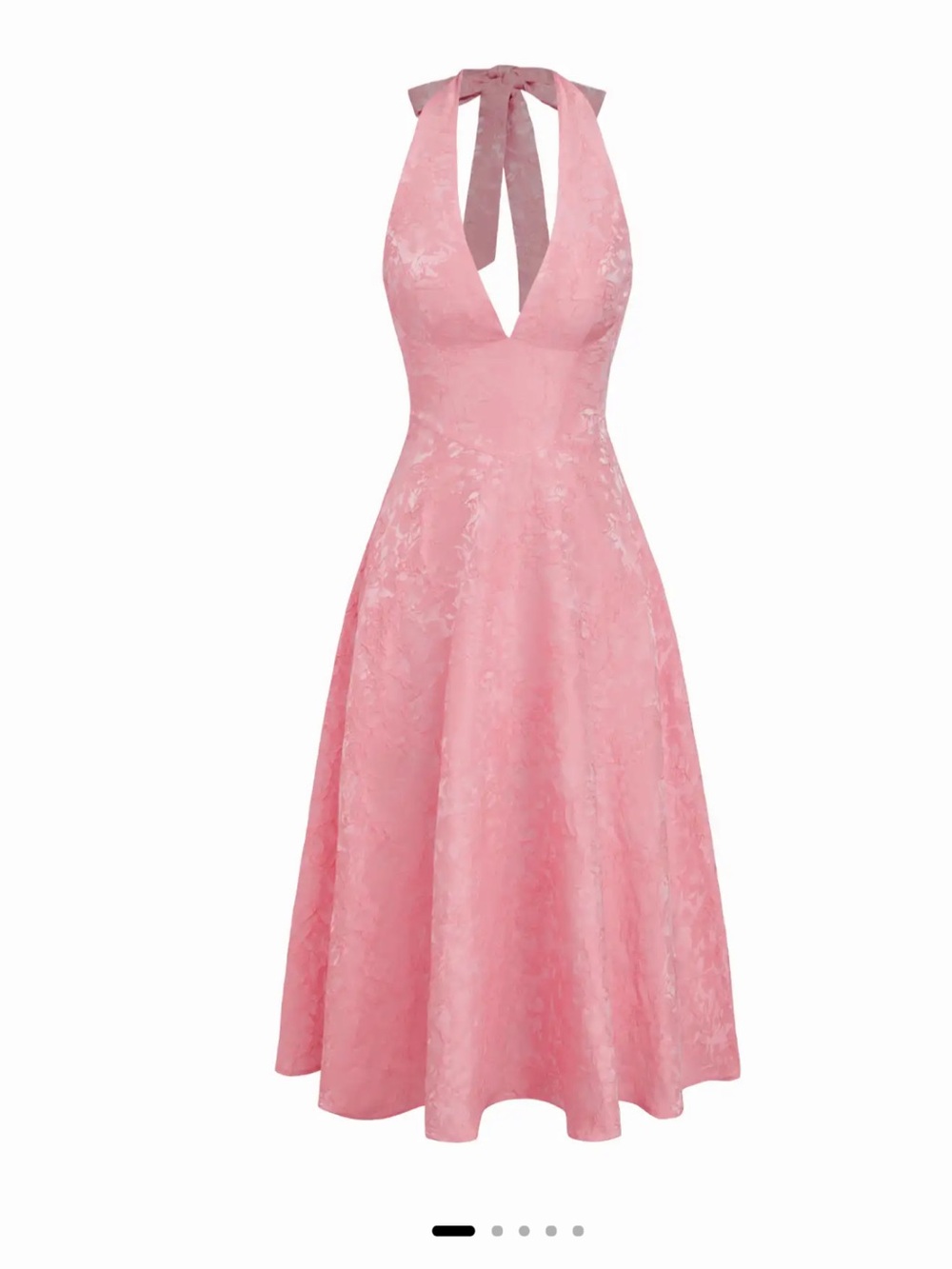 NWT Cider Jacquard structured halter dress